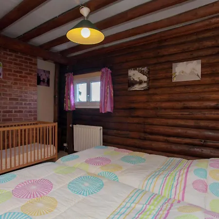 Chalet Open Wooden Chalet Built Against A Hill