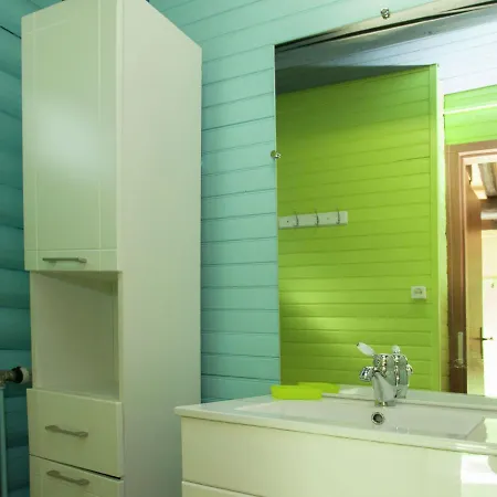 Open Wooden Chalet Built Against A Hill Chalet *